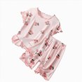 thumbnail image 1 of NIEWTR 2T 3T 4T 5T Kids Toddler 2PC Outfit Short Sleeve Crewneck Tee and Soft Elastic Shorts Comfy Pajamas Gift Set Daily Loungewear(A-Red,5-6 Years), 1 of 4