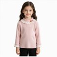 thumbnail image 1 of NIEWTR 2t 3t 4t 5t 6t 7t Unisex Fall Winter Clothes Kids Soft Long-Sleeve T-Shirts Basic Crewneck Solid Color Tees Tops foror Girls(A-Pink,4-5 Years), 1 of 9