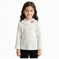 thumbnail image 1 of NIEWTR 2t 3t 4t 5t 6t 7t Unisex Fall Winter Clothes Kids Soft Long-Sleeve T-Shirts Basic Crewneck Solid Color Tees Tops foror Girls(A-White,4-5 Years), 1 of 5