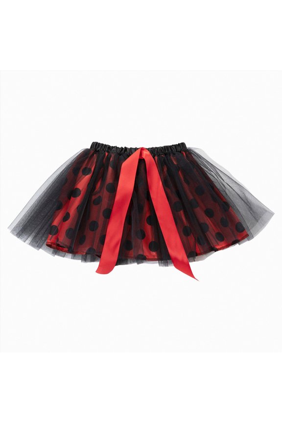 3-Layered Tulle Tutu Skirt for Girls with Hair Bow Clip Ballet Dance Practice Skirt(Wine,5-8 Yesrs)