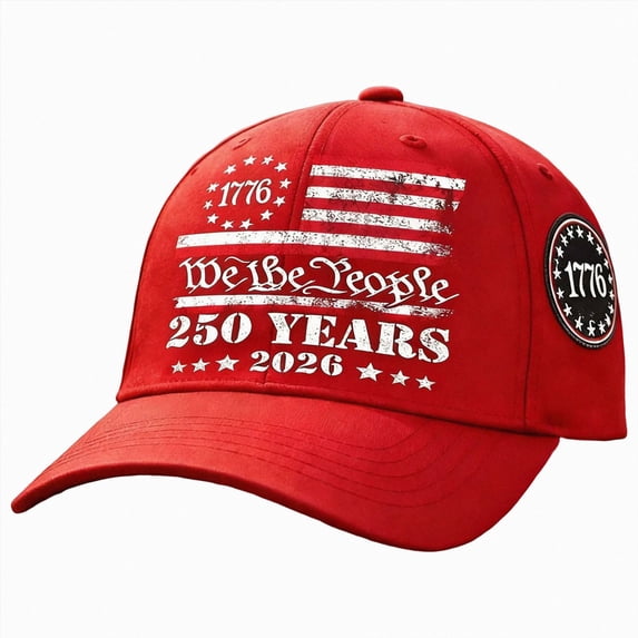 NIEWTR America 250 Hat Baseball Cap for Men Women Adjustable Embroidered Patriotic Eagle Country Hat 1776-2026 Semiquincentennial(A-Red,One Size)