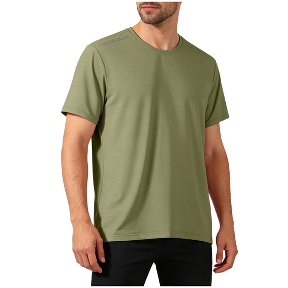 NIEWTR Athletic T-Shirts Mens Crew Neck Short Sleeve Tees, Moisture Wicking,Quick Dry, Classic Fit, Sports Tee Tops(AG,2XL)