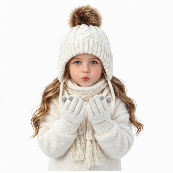 NIEWTR BToddler Winter Hat aby Hat Toddler Boys Girls Kids Winter Knit Beanie Hat Warm Cap