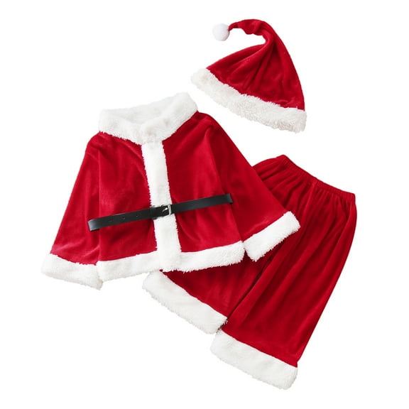 NIEWTR Baby 1st Christmas Outfit Elf Snowman Christmas Tree Romper 3pcs Set for Baby Santa Outfits Set (7-8 Years,)