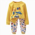 thumbnail image 1 of NIEWTR Baby Boy Fall Clothes Set Long Sleeve Sweatshirt Tops Long Pants Toddler Infant Outfits, 1 of 7