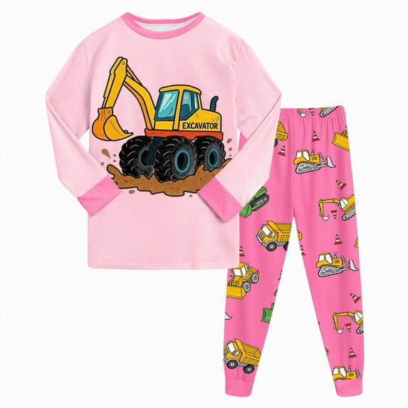 NIEWTR Baby Boy Girl Clothes Toddler Kids Sweatsuits 2 Piece Set Infant Boy Long Sleeve Knit Pullover with Elastic Waist Pants Loungewear Sleeping Fall Winter for 12M(A-Pink,4-5 Years)
