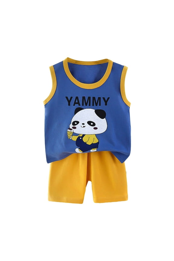 Baby Boy Short Outfits Summer Toddler Boy Elastic Shorts Dinosaur Short Sleeve T-shirt 2 Pcs Summer Boy Short Set 18-24 Months 2t 3t 4t 5t 6t Summer Pjs kids,3-4 Years