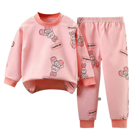NIEWTR Baby Boys Little Girls Coats Sweatshirt Toddler Outfits 2024 Long Sleeve Contrast Color Tops with Sweatpants Fall Outfits 2PC Long Sleeve Pajamas Set 3 6 9 12 18 24 Months,4-5 Years