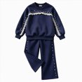 thumbnail image 1 of NIEWTR Baby Fall Winter Clothes Kids Long Sleeve Set 2PCs Crewneck Tee + Elastic Long Pants Breathable Pajamas Gift Set for 0-18 Months Toddler Outfits(A-Black,3-4 Years), 1 of 6
