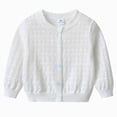 thumbnail image 1 of NIEWTR Baby Girl Cardigan Sweater 2T 3T 4T 5T 6T Infant Toddler Floral Embroidered Button Down Knit Sweaters Kids Baby Fall Winter Clothes(A-White,9-10 Years), 1 of 5