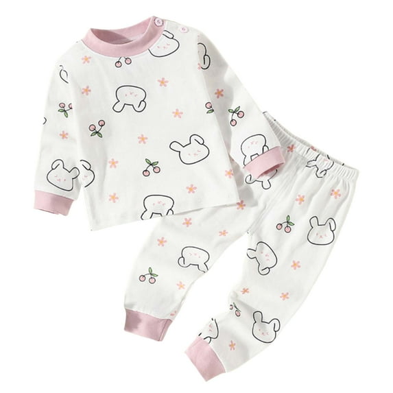 NIEWTR Baby Girl Clothes Toddler Autumn Winter Dinosaur Outfit Long Sleeve T-Shirt Tee Tops Joggers Casual Pants 2Pcs Clothing Set Girl Gift Set,12-18 Months