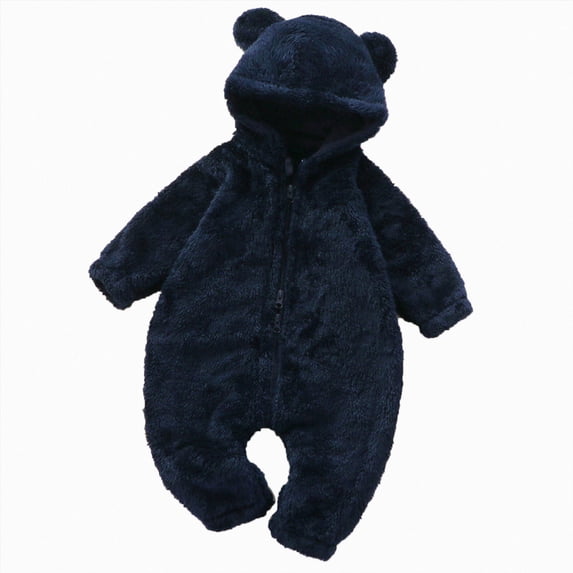 NIEWTR Baby Girls Boys Clothes Newborn Long Sleeve Sleeper Jumpsuit Infant Rompers Autumn Sleep and Play Loungewear Clothes(A-Navy,3-6 Months)