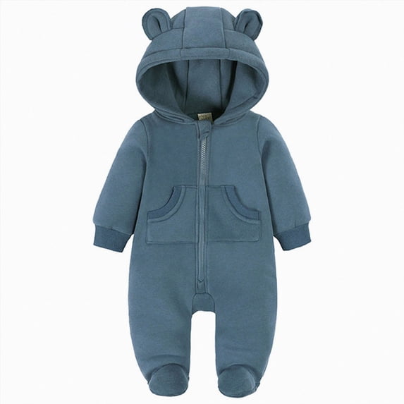NIEWTR Baby Pajamas Pajamas Organic Cotton Baby Pajamas Sleepers for Newborn 0-3 3-6 6-9 Months Boys Girl Clothes One-Piece Footed PJs(A-Navy,6-12 Months)