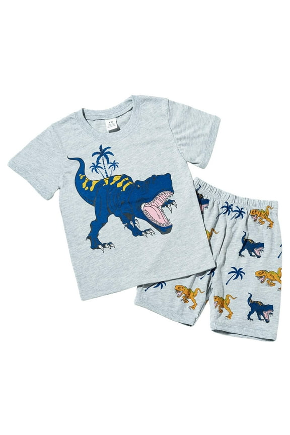 Baby Toddler Boys Summer Outfit Set Round Neck Sleeveless Letter Print Tank Tops with Ripped Denim Shorts Clothing For 18-24 Months 2t 3t 4t 5t 6t Pajamas & Dailywear Set ,4-5 Years