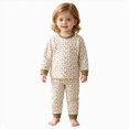 thumbnail image 1 of NIEWTR Baby Toddler Girls Little Girls T-Shirt and Pants 2pcs Long Sleeve Cotton Outfit Baby Girl Fall Winter Clothes Children's Gift Fall Winter Pajamas & Dailywear Set(A-Grey,0-3 Months), 1 of 7