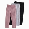 thumbnail image 1 of NIEWTR Baby & Toddler Girls' Ribbed Leggings (3 Pack) – Soft Cropped Cotton Blend Ribbed Pants, 1 of 9