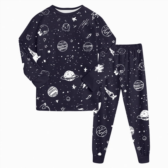 NIEWTR Baby and Toddler Matching Outfits Girls 2-Piece Set Baby Girl Fall Winter Long Sleeve Knit Top with Stretchy Sweatpants Daily Wear Pajama Set Soft (A-Black,5-6 Years)