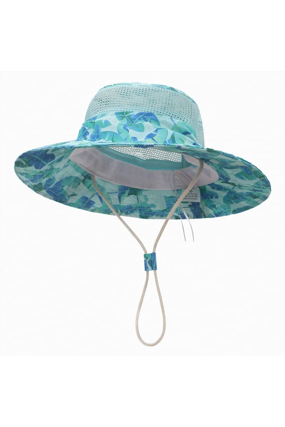 Baby Toddler Sun Hat,Boys Girls Adjustable Bucket Hat for Kids UPF 50+ Sun Protective Child Summer Beach Hats 0-5 Years（Mint Green,12-24 Months)