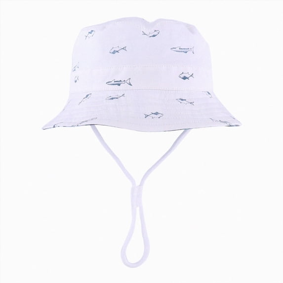 NIEWTR Baby Toddler Sun Hat UPF 50+ Kids Beach Cap Wide Brim Foldable Adjustable Strap Breathable Mesh Sun Protection Hat(B-White,0-3 Months)