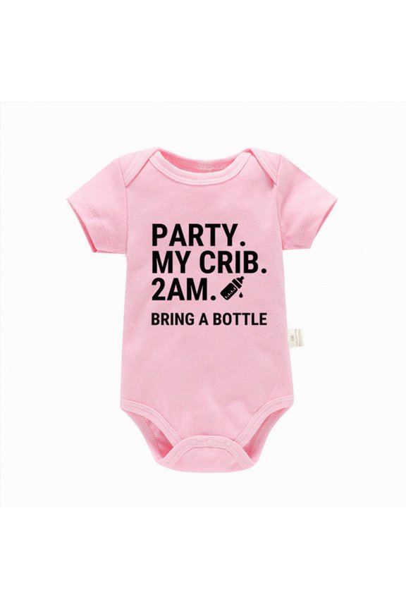 Bodysuit Baby Boys Girls Soft Cotton Short Sleeve Bodysuit Comfy Infant Basic Romper Newborn Daily Outfit(Pink,0-3 Months)