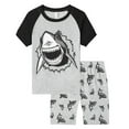 thumbnail image 1 of NIEWTR Boy's 2 Piece Summer Beach Set Short Sleeve Tee with Elastic Waist Short Sets Cartoon Summer Pjs For 18-24 Months 2t 3t 4t 5t 6t Summer Pajamas Set ,1-2 Years, 1 of 2