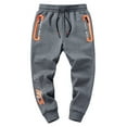 thumbnail image 1 of NIEWTR Boys Cargo Pants Casual Drawstring Joggers Cotton Work Sweatpants Outdoor Trousers Fall Winter Pants Running Pants Boys 11-12 Years, 1 of 5
