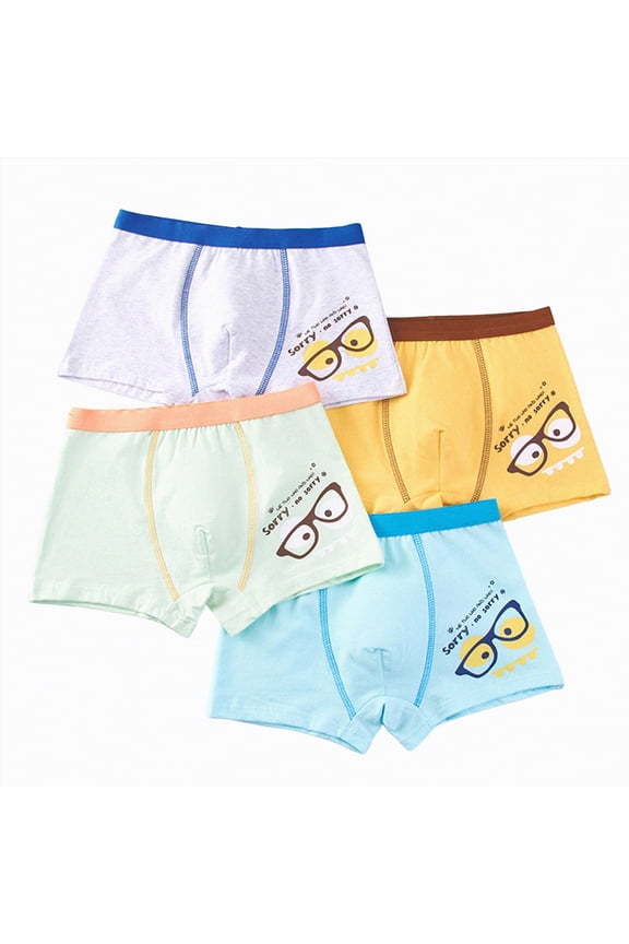 Boys Dinosaur Underwear-Soft Cartoon Colorful Boxer Shorts Briefs with Fun for Kids(Blue,6-9 Years)