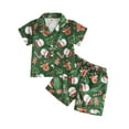 thumbnail image 1 of NIEWTR Boys Girls Christmas Pajamas Sets Christmas Pjs Holiday Sleepwear Children Clothes Christmas Toddler Sets (6-7 Years,Green), 1 of 4
