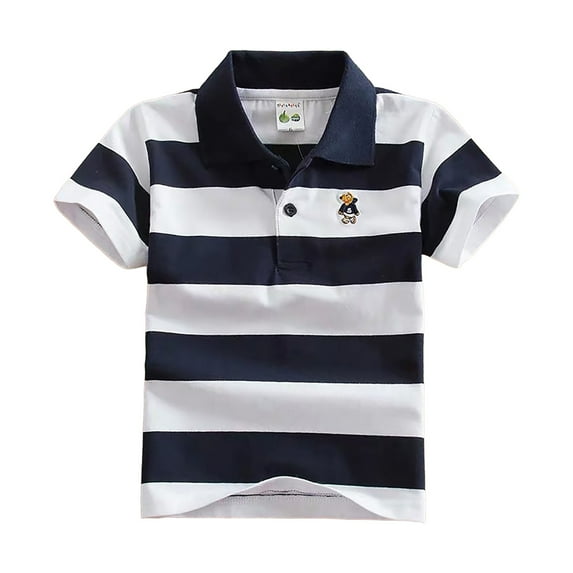 NIEWTR Boys Girls Graphic Tees Casual Crewneck Short Sleeve Tshirt Pattern Solid Color Summer T Shirts Casual Wear Shirt (12-18 Months,A145-M)