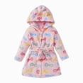 thumbnail image 1 of NIEWTR Boys Girls Kids Soft Flannel Bathrobe Thickened Warm Hooded Sleep Robe with Waist Tie Plush Cozy Loungewear for Fall Winter for Boys Girls Toddler Pajamas(4-5 Years), 1 of 9