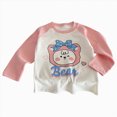 thumbnail image 1 of NIEWTR Boys Girls Sweatshirts 2t 3t 4t 5t 6t 7t Kids Toddler Solid Long Sleeve Pullover Crewneck Tops Shirts Fall Winter Clothes(A-Light Pink,6-12 Months), 1 of 6