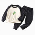 thumbnail image 1 of NIEWTR Boys Girls Thermal Underwear Ultra Soft Fleece Lined Kids Thermals Long Johns Top Bottom Warm Set for Fall Winter, 1 of 4