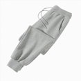 thumbnail image 1 of NIEWTR Boys Lightweiht Pants Summer Cotton Blend Wide Straight Leg Lightweight Sweatpants 3t 4t 5t 6t 7t Kids Casual Joggers with Pockets(A-Grey,150), 1 of 7
