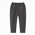 thumbnail image 1 of NIEWTR Boys Pants Fall Winter Cotton Blend Wide Straight Leg Lightweight Sweatpants Casual Joggers with Pockets 2T 3T 4T 5T 6T 7T 8T 9T Children(A-Dark Gray,4-5 Years), 1 of 4