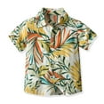 thumbnail image 1 of NIEWTR Boys Shirt With Patchwork Short Sleeve Shirts For Boys Baby Toddler Boy Shirt Kids Shirts For School Shirt (4-5 Years,A155-Light Green), 1 of 6