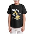 thumbnail image 1 of NIEWTR Boys Slim-fit Breathable T-Shirts Short Sleeve Crewneck Casual Tees Summer Tops for Kids(Black,2-3 Years), 1 of 4