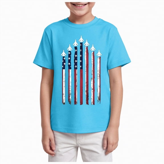 NIEWTR Boys Summer Basic T-Shirts Short Sleeve Soft Crewneck Tee Toddler Casual Tops for Indoor Activities and Relaxation(Sky Blue,9-10 Years)