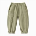 thumbnail image 1 of NIEWTR Boys Sweatpants Straight Leg Athletic Open Bottom Joggers Lightweight Drawstring Kid Pants with Pockets 2T 3T 4T 5T 6T 7T 8T 9T Boys Uniform Dress Pant(A-Green,2-3 Years), 1 of 4