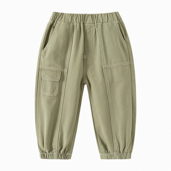 NIEWTR Boys Sweatpants Straight Leg Athletic Open Bottom Joggers Lightweight Drawstring Kid Pants with Pockets 2T 3T 4T 5T 6T 7T 8T 9T Boys Uniform Dress Pant(A-Green,2-3 Years)