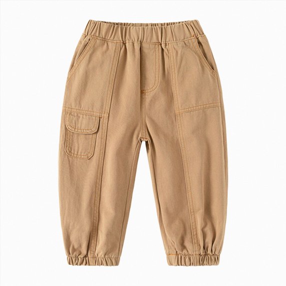 NIEWTR Boys Sweatpants Straight Leg Athletic Open Bottom Joggers Lightweight Drawstring Kid Pants with Pockets 2T 3T 4T 5T 6T 7T 8T 9T Boys Uniform Dress Pant(A-Khaki,2-3 Years)