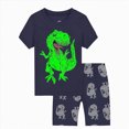 thumbnail image 1 of NIEWTR Boys T-Shirt & Shorts Set 2-Piece Dinosaur Outfit Summer Clothes for Toddler Boys Soft Breathable Matching Set（Blue,2-3 Years), 1 of 4
