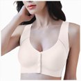 thumbnail image 1 of NIEWTR Bra Front Closure, Comfortable & Convenient Front Wrap Closure Bras for Seniors No Underwire Womans Bras(Beige,5XL), 1 of 9
