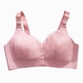 thumbnail image 1 of NIEWTR Bras for Older Women New Front Snap Bras for Seniors, Bra for Women Front Closure No Underwire Bra(Pink,5XL), 1 of 9
