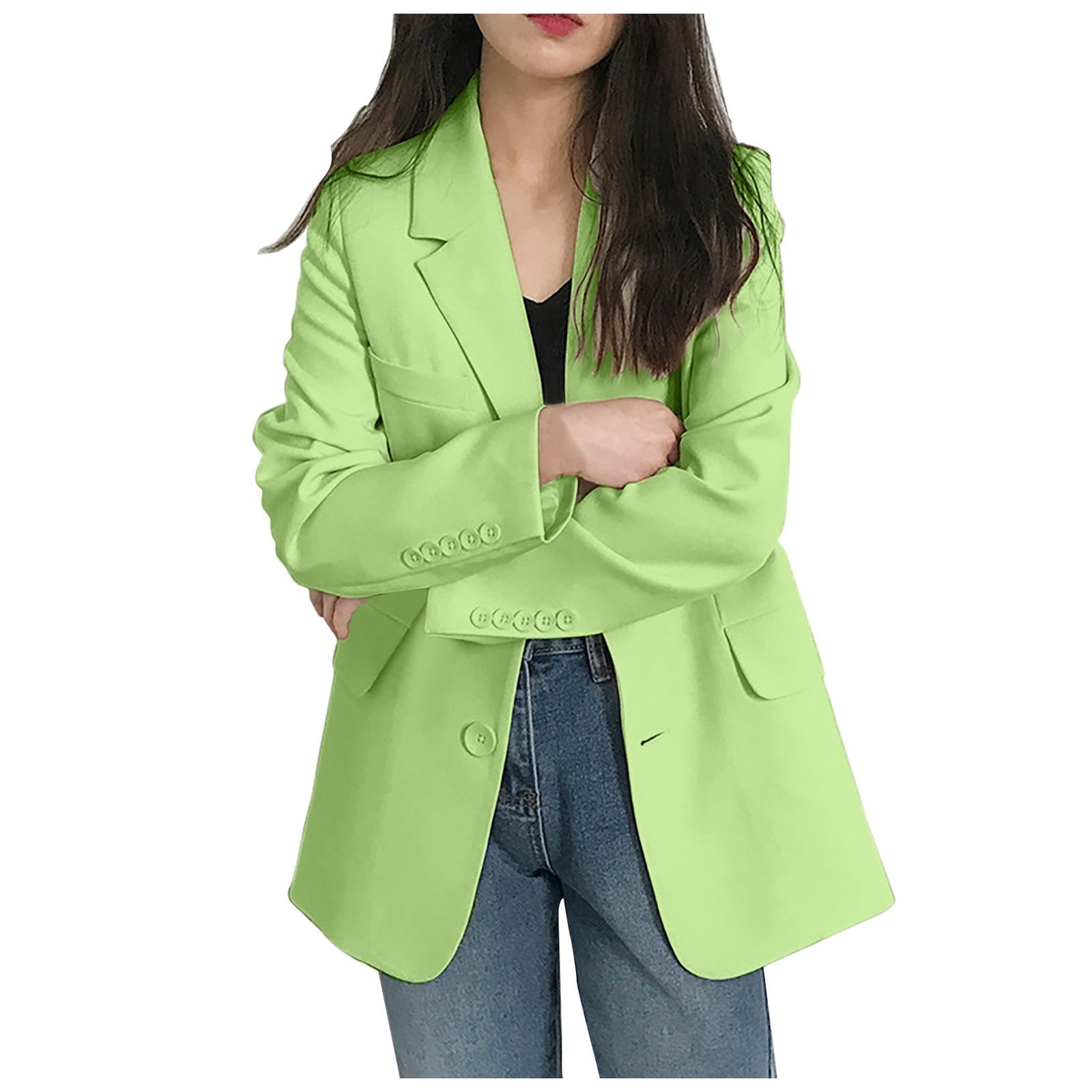 NIEWTR Business Casual Blazer for Women Suit Jackets Dressy Long