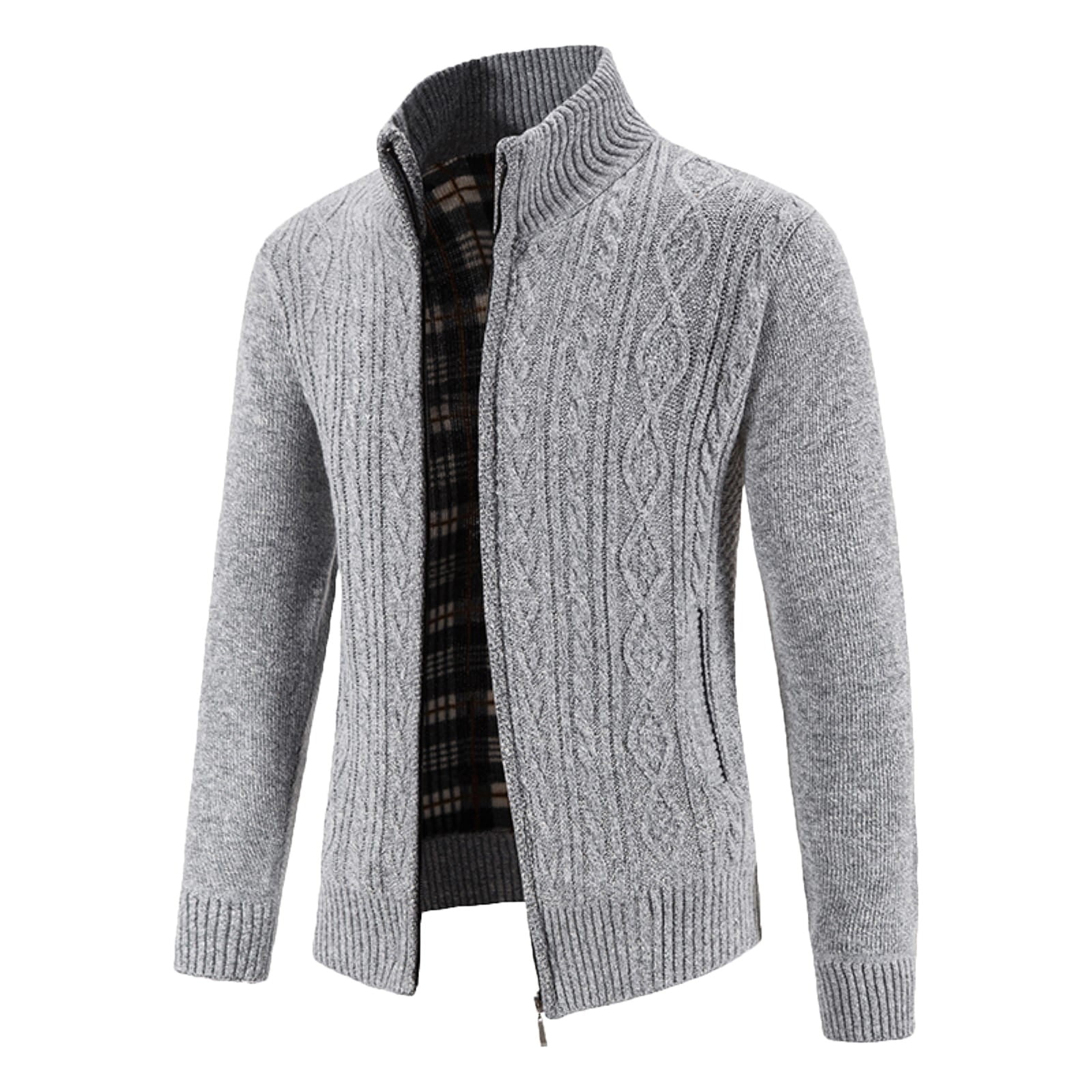NIEWTR Cardigans For Men Mens Sweaters Cardigan Long Sleeve 2023 Grey