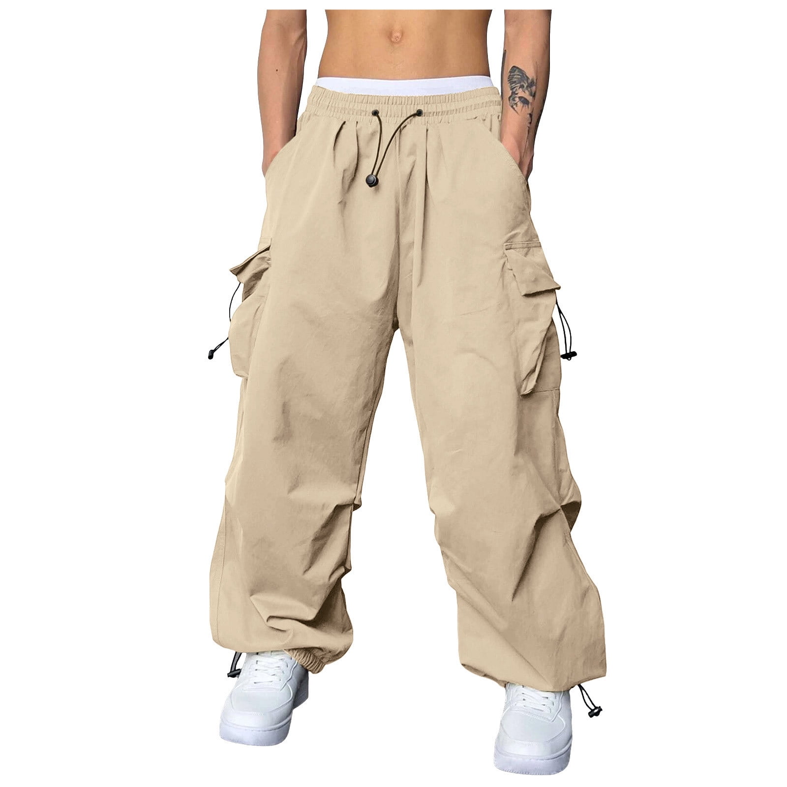 NIEWTR Cargo Pants for Men Big and Tall Parachute Pants Mens NIEWTR Cargo Pants for Men Big and Tall Parachute Pants Mens