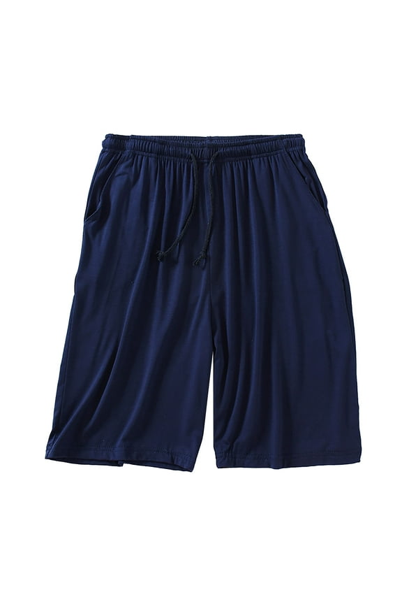 Casual Jogger Casual Shorts with Big Pockets for Men Fit Sports Outdoor with Multi Pockets Summer Beach Jogging Leisure Gym Big& Tall XXL-8XL(Navy,XXL)