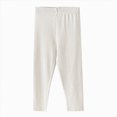 thumbnail image 1 of NIEWTR Children's Leggings Spring And Autumn New Baby Casual Elastic Pants for Girls Fit Pants Girls Athletic Leggings Kids Dance Workout Running Yoga Pants with Hidden Pocket(B-White,6-7 Years), 1 of 4