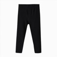 thumbnail image 1 of NIEWTR Children's Leggings Spring And Autumn New Baby Casual Elastic Pants for Girls Fit Pants Girls Athletic Leggings Kids Dance Workout Running Yoga Pants with Hidden Pocket(B-Black,6-7 Years), 1 of 4