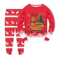 thumbnail image 1 of NIEWTR Christmas Pajamas for Kids Girls Holiday Long Sleeve Sleepwear Santa Cotton Pajamas Sets Christmas Kids Sets (6-7 Years,Red), 1 of 4